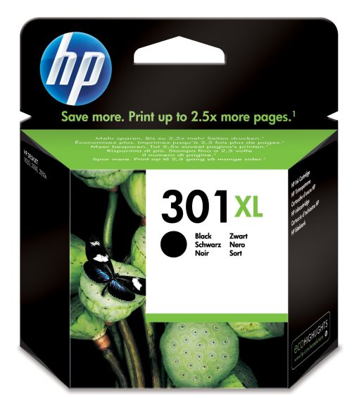 HP 301XL 430 sidor Svart