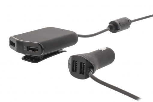 Billaddare 4 Utgångar 9.6 A USB Svart