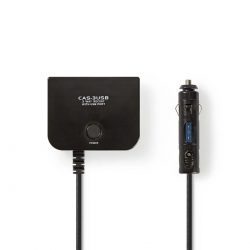 Universalnätadapter 5/12 VDC Billaddare/USB