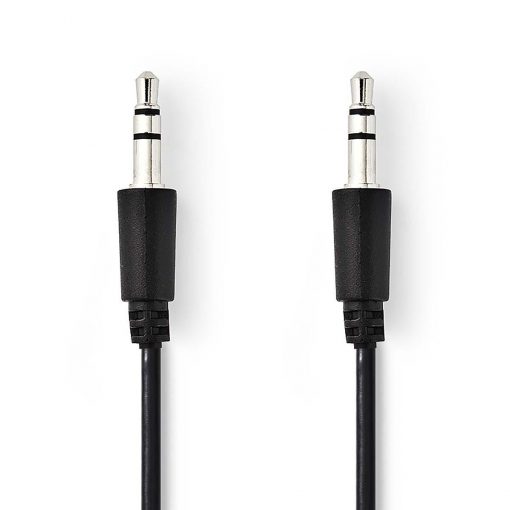 3.5mm stereoljudkabel 1m | 3.5mm hane - 3.5mm hane | svart