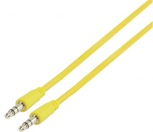 Gul 3.5mm 1m | stereo-ljudkabel | 1.00m