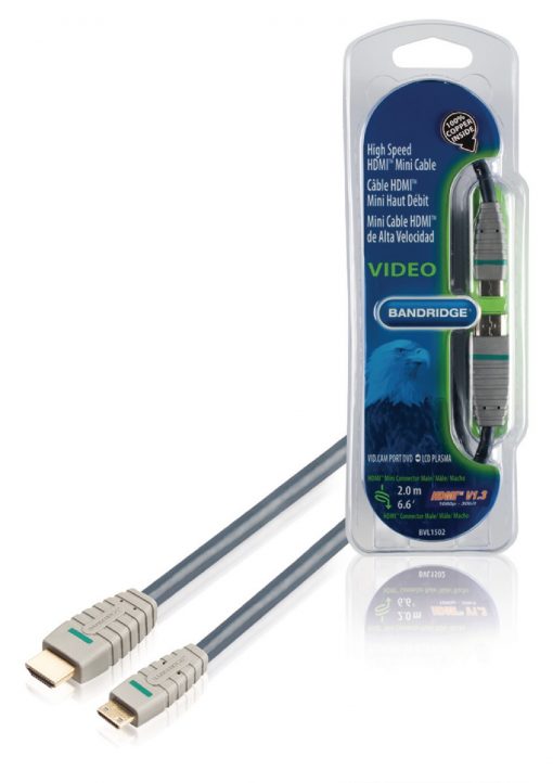 HDMI mini hane 2m - HDMI - HDMI- Kabel 2 meter