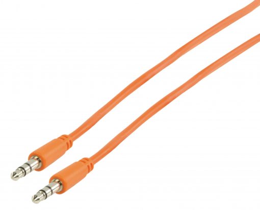 Orange 3.5mm stereo ljudkabel 1.00 m