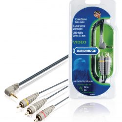 Stereo Video Kabel 3.5mm - 3xRCA - BVL4202