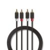 Stereoljudkabel 1m | 2x RCA, hane - 2x RCA, hane | 1.0 m