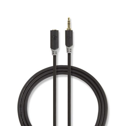 Stereoljudkabel förlängning 3.5mm 3.5 mm, hane - 3.5 mm, hona 5.0 m