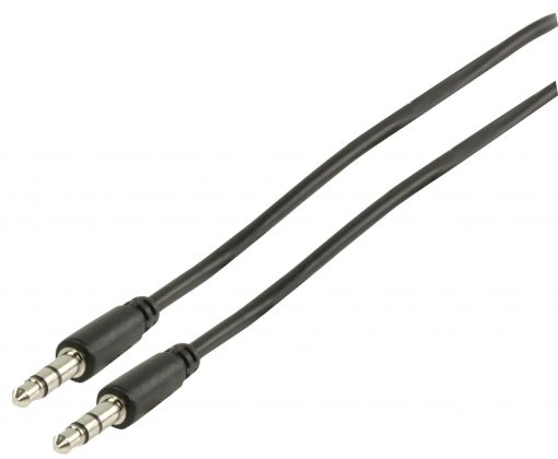 Svart 3.5mm stereo ljudkabel 1.00 m