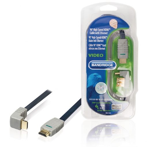 Vinklad HDMI kabel 90° 2m