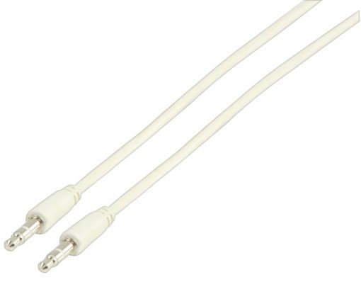 Vit 3.5mm 3.00m stereo ljudkabel