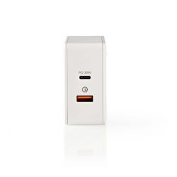 Väggladdare USB Vit | 3.0 A | USB-C | Snabbladdare