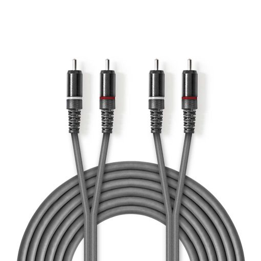 Stereoljudkabel 2x RCA Hane