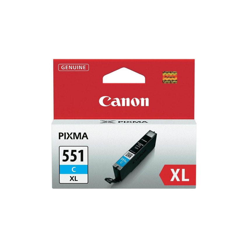 Canon CLI-551C XL Cyan Lång livslängd. Äkta bläck