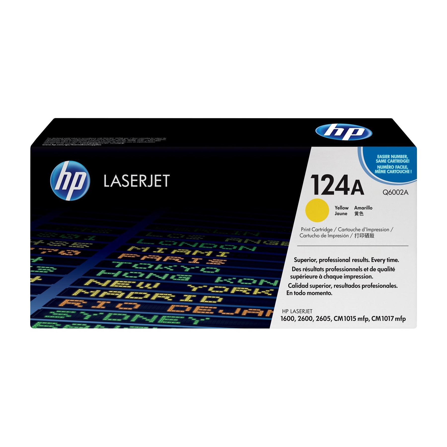 HP 124A Gul original LaserJet tonerkassett ( Q6002A )