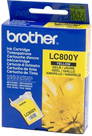 Brother LC800Y GUL Original Bläckpatron