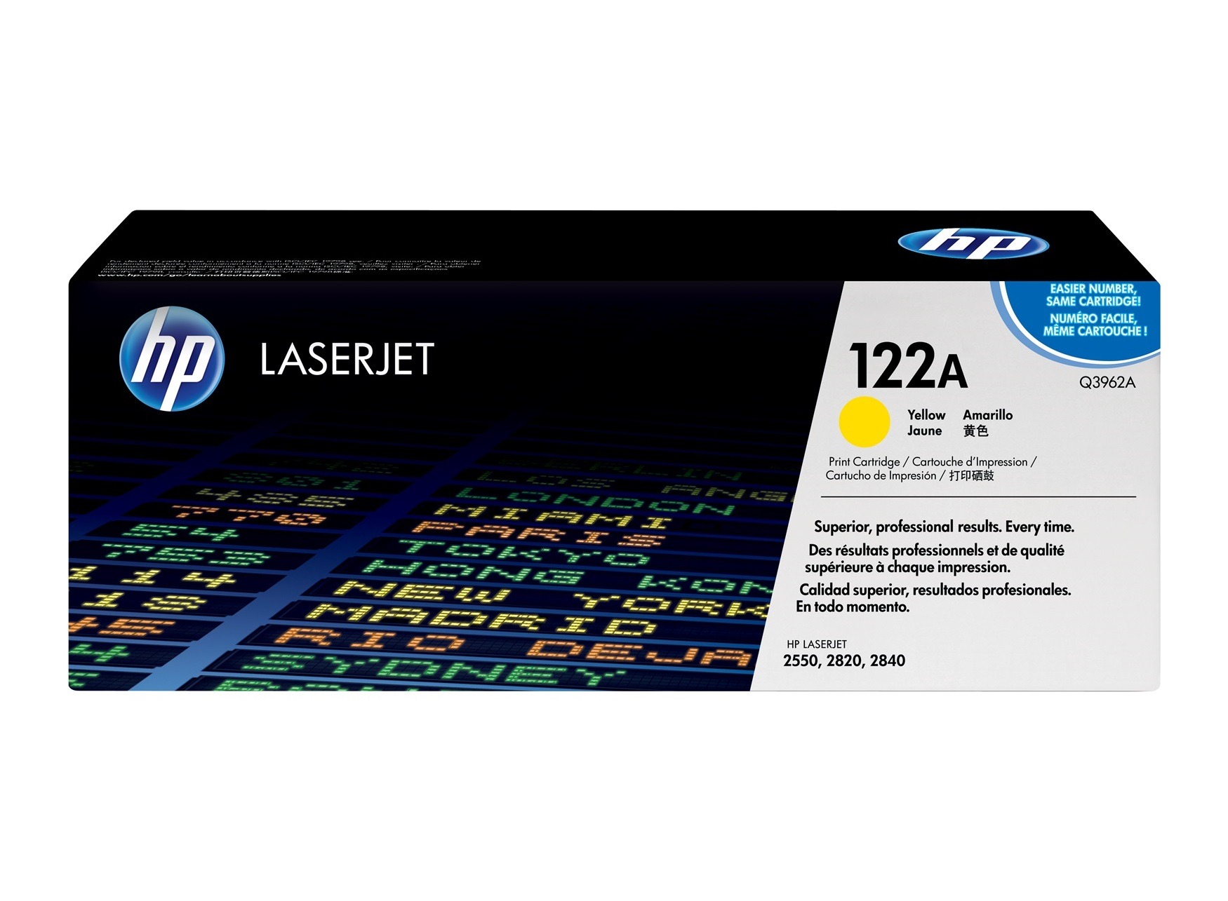 HP 122A Gul Original LaserJet tonerkassett ( Q3962A )