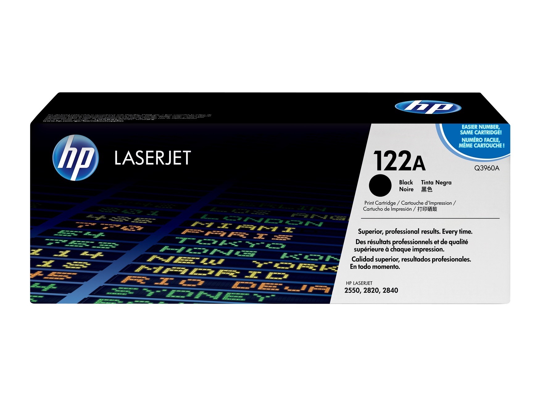 HP 122A Svart Original LaserJet tonerkassett ( Q3960A )
