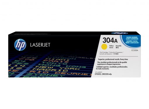 HP 304A Gul Original LaserJet tonerkassett ( CC532A )