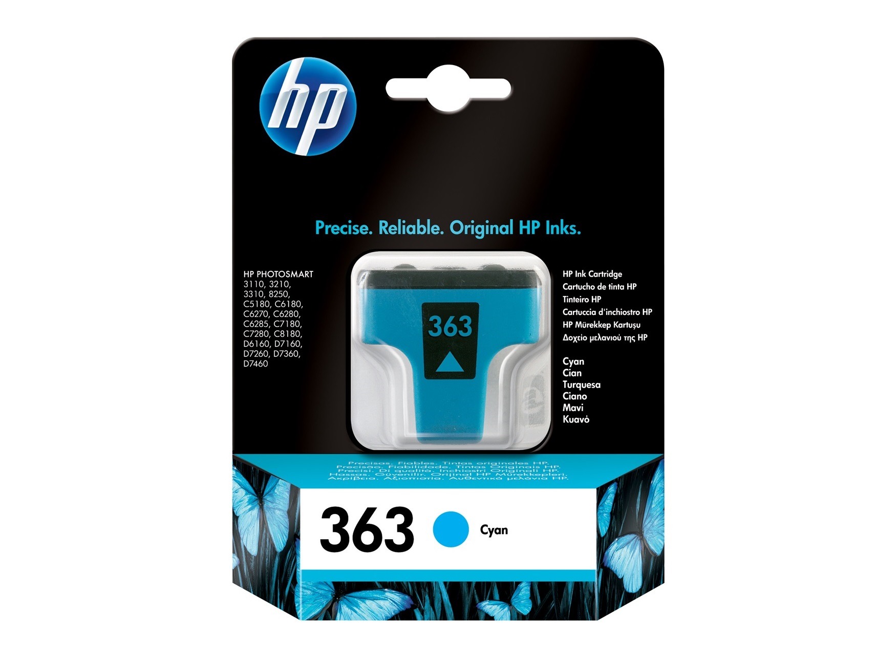 HP 363 Cyan Original Bläckpatron