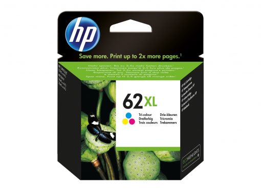 HP 62XL Trefärgs Original bläckpatron Magenta, Gul, Cyan