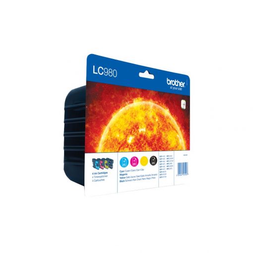 Brother LC980 Multipack Original Bläckpatroner C, M, Y, BK