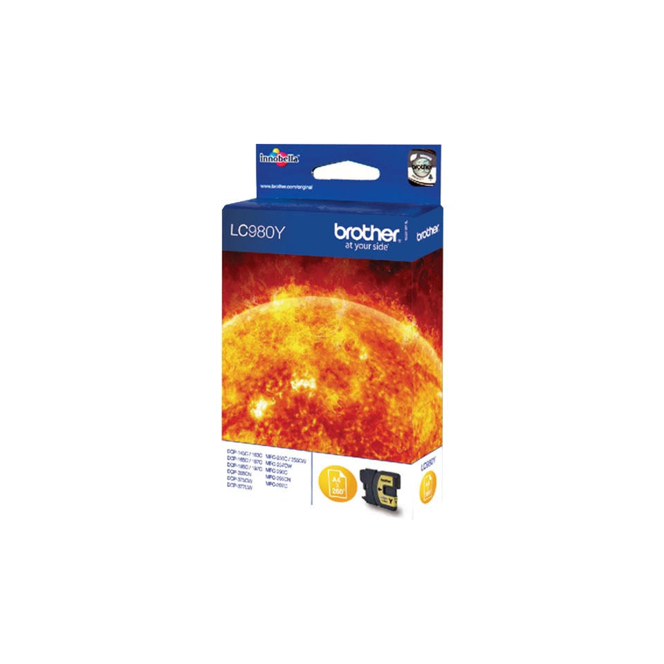 Brother LC980Y GUL original bläckpatron