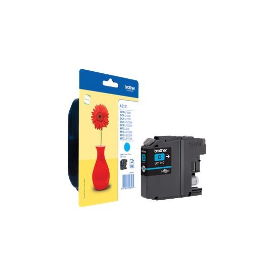 Brother LC121C CYAN Original Bläckpatron