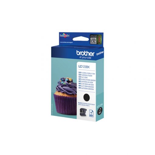 Brother LC123BK Svart Original Bläckpatron