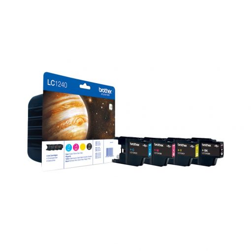 Brother LC1240 Multipack, Svart, gul, cyan ,magenta