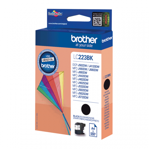 Brother LC223BK Svart Original Bläckpatron