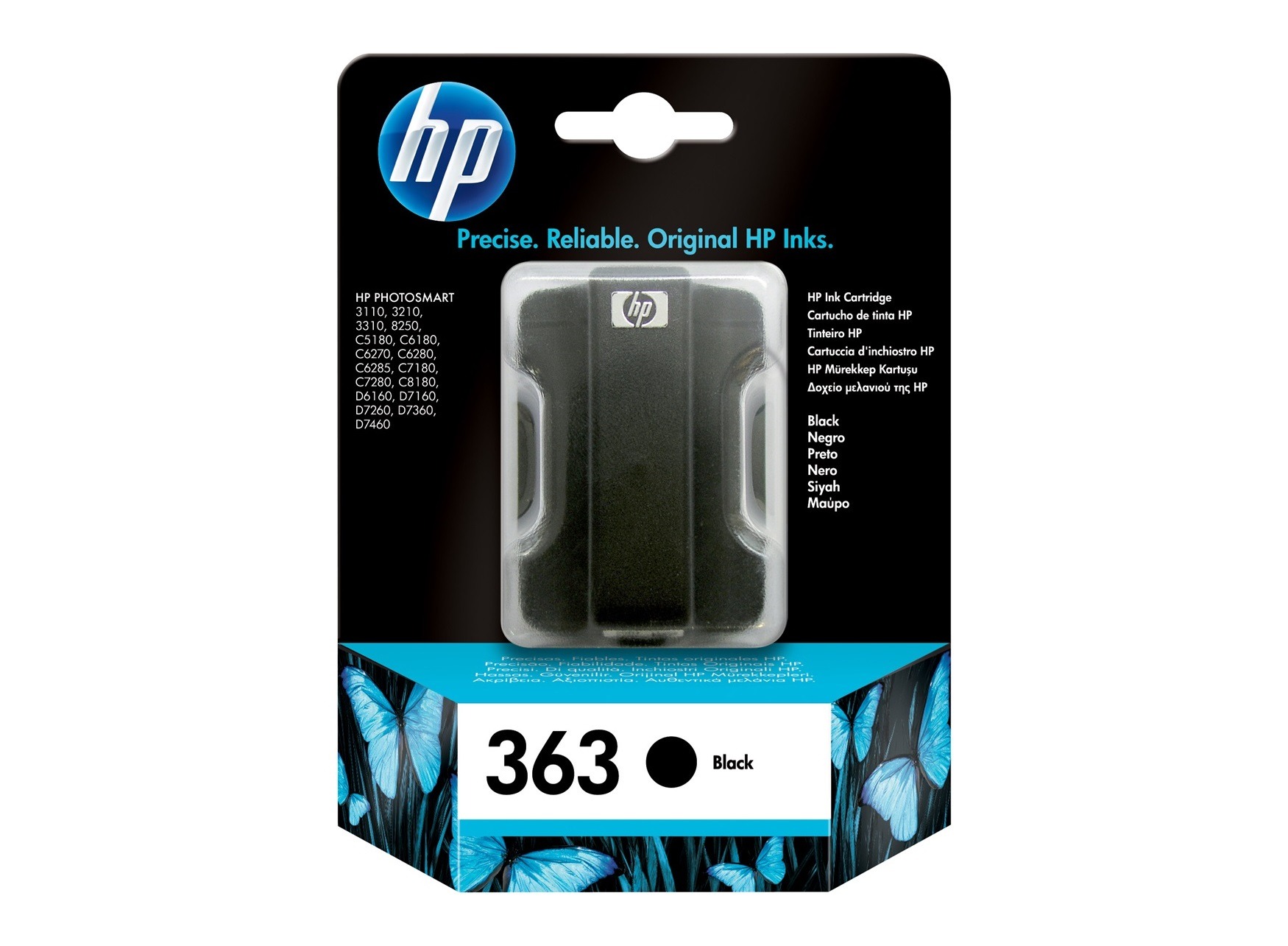 HP 363 Svart Original Bläckpatron