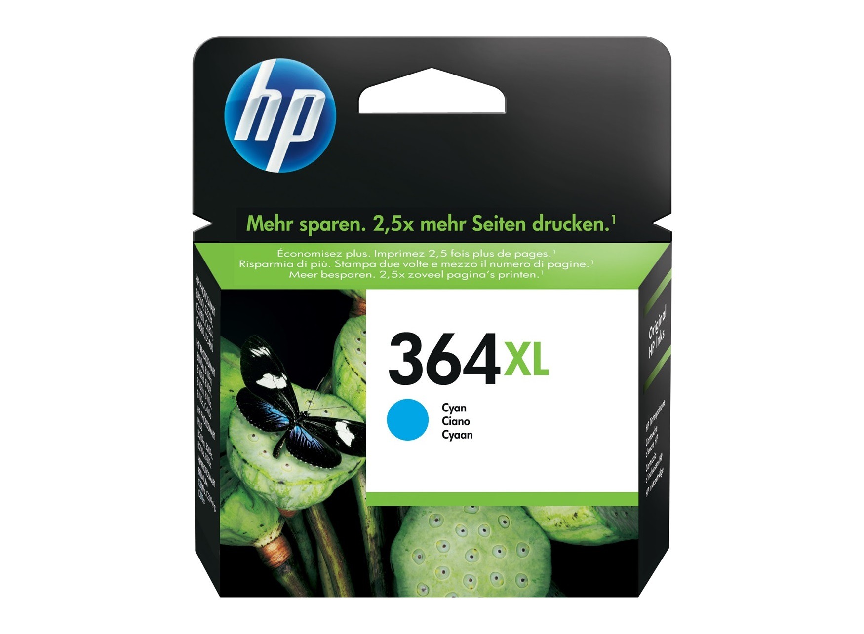 HP 364XL Cyan Original Bläckpatron (CB323EE)