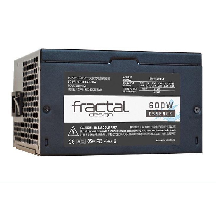 Strömförsörjning från Fractal Design PSU 600W Essence black 80