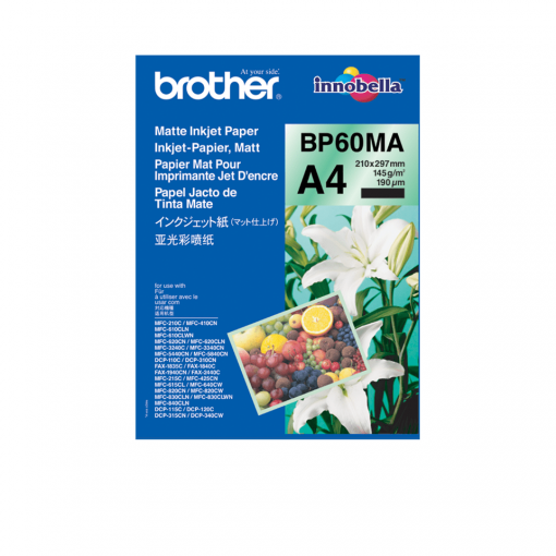Brother Fotopapper Matt A4 Papper (210 x 297 mm) - BP60MA