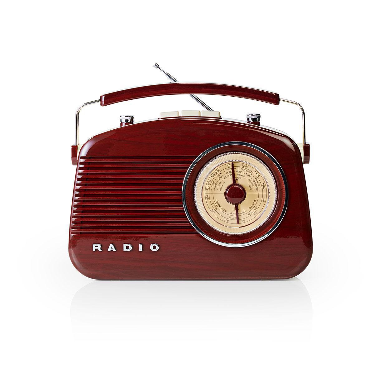 Radio Retrodesign AM/FM brun