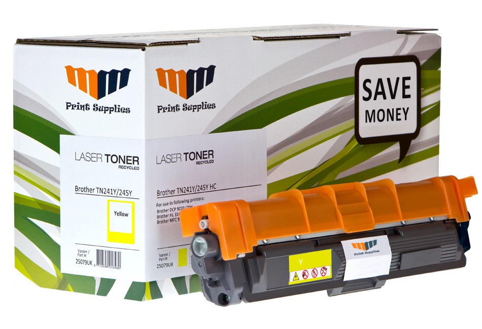 Kompatibel TN241Y/245Y Gul Toner från MM Print Supplies