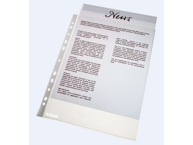 Plastficka A4 PP 0,06 glasklar