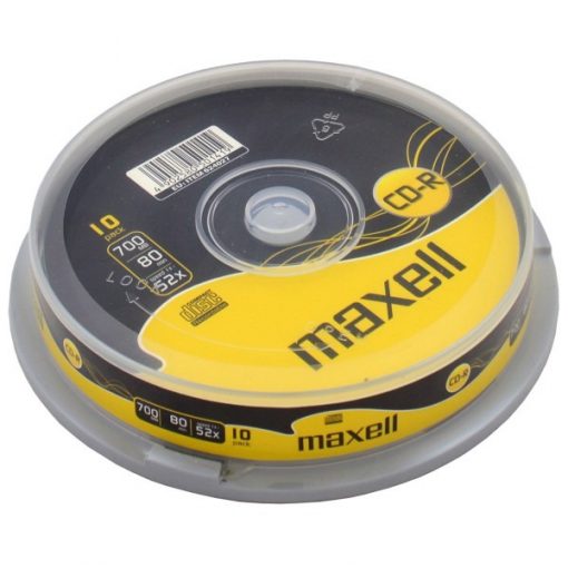 CD-R 80 Maxell 52x 10-pack Cakebox