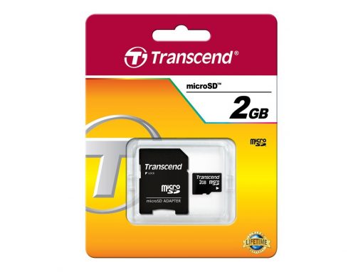 Transcend microSD 2GB inkl. adapter - 987710442