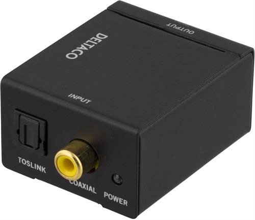 Ljudomvandlare från digital till analog | S/PDIF koaxial | Toslink till 2xRCA