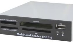 USB 2.0 minneskortläsare intern 3,5" 30in1 svart