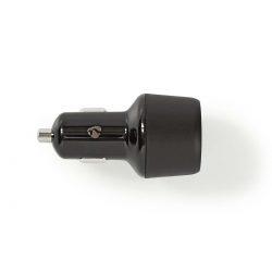 Billaddare svart snabbladdning | 3.0 A | 2x USB (QC 3.0)
