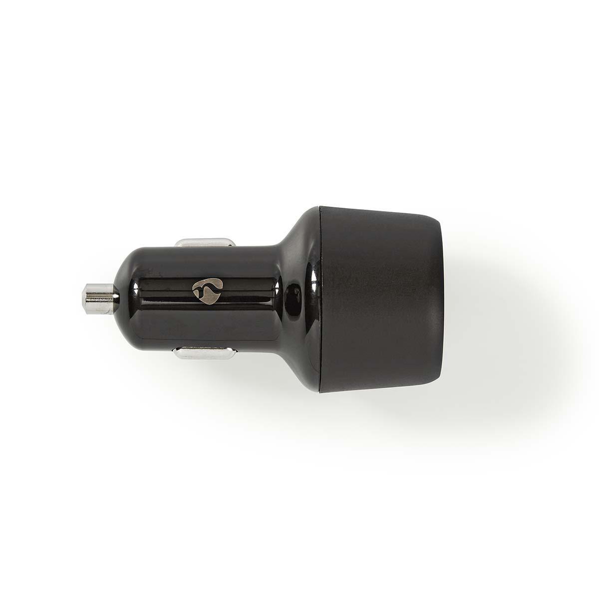 Billaddare svart snabbladdning | 3.0 A | 2x USB (QC 3.0)