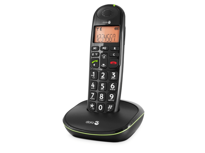 DORO Hemtelefon Svart PhoneEasy100w