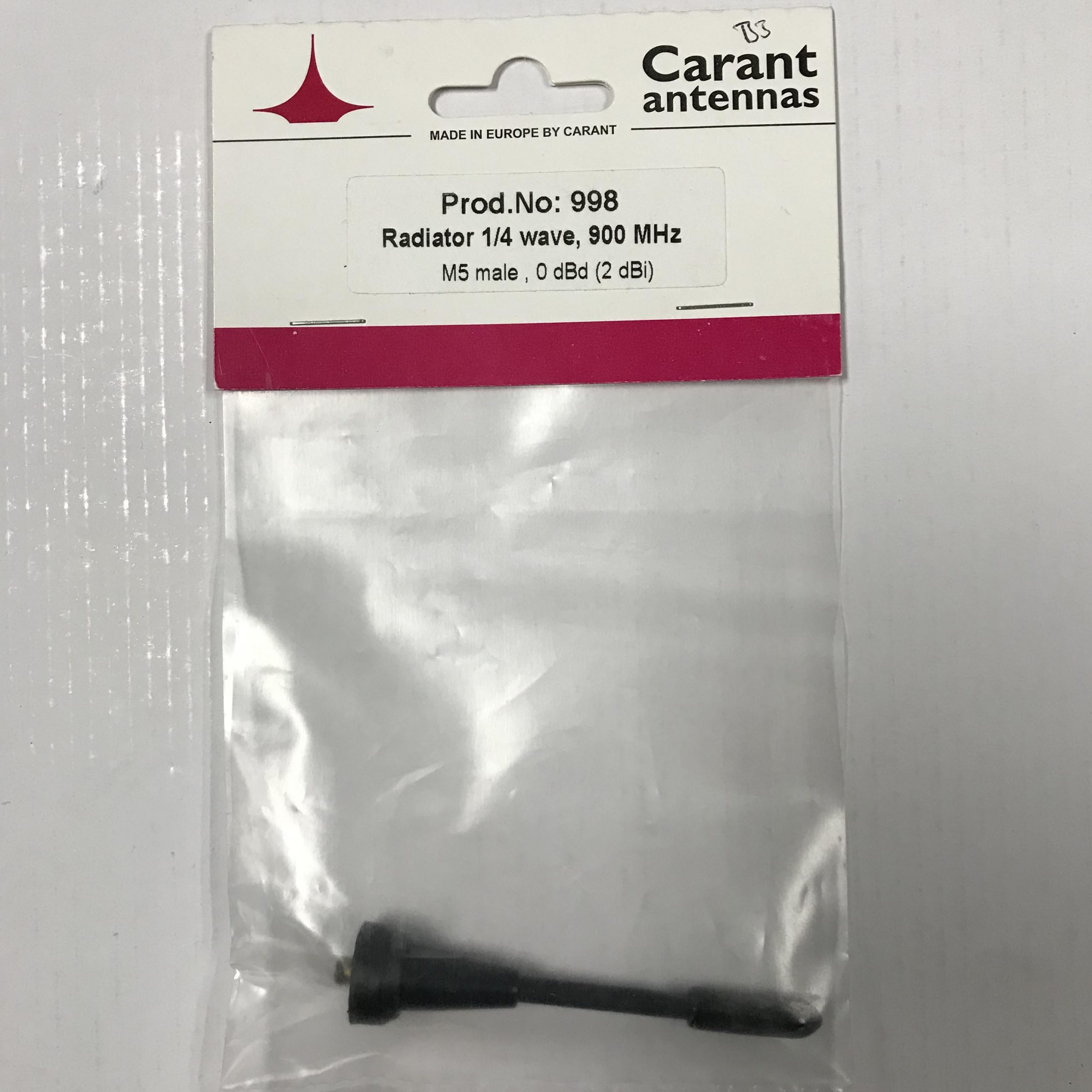 Radiator 1/4-våg 900 MHz