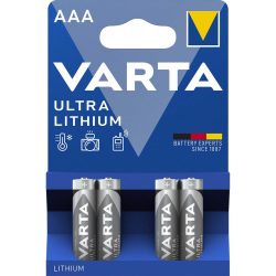 VARTA Litiumbatteri AAA 4-Blister