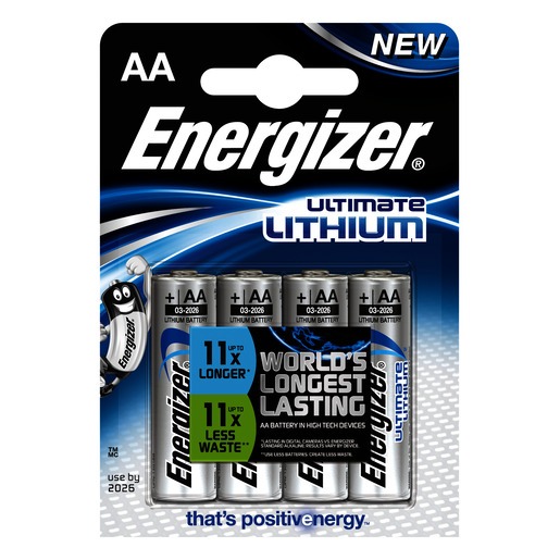 Lithium 4p Batterier | Batterier 1,5V | Lång livslängd