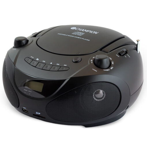 CHAMPION Boombox CD/Radio/MP3/USB Black