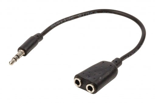 3.5mm splitter | Stereo ljudkabel | 3.5mm Hane - 2x 3.5mm hona