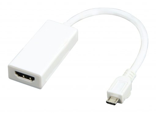 MHL adapter | USB micro B 5-pin hane - HDMI | 0.20m