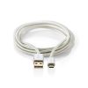 Micro USB kabel 3m | micro-B hane till USB-A hane | USB 2.0